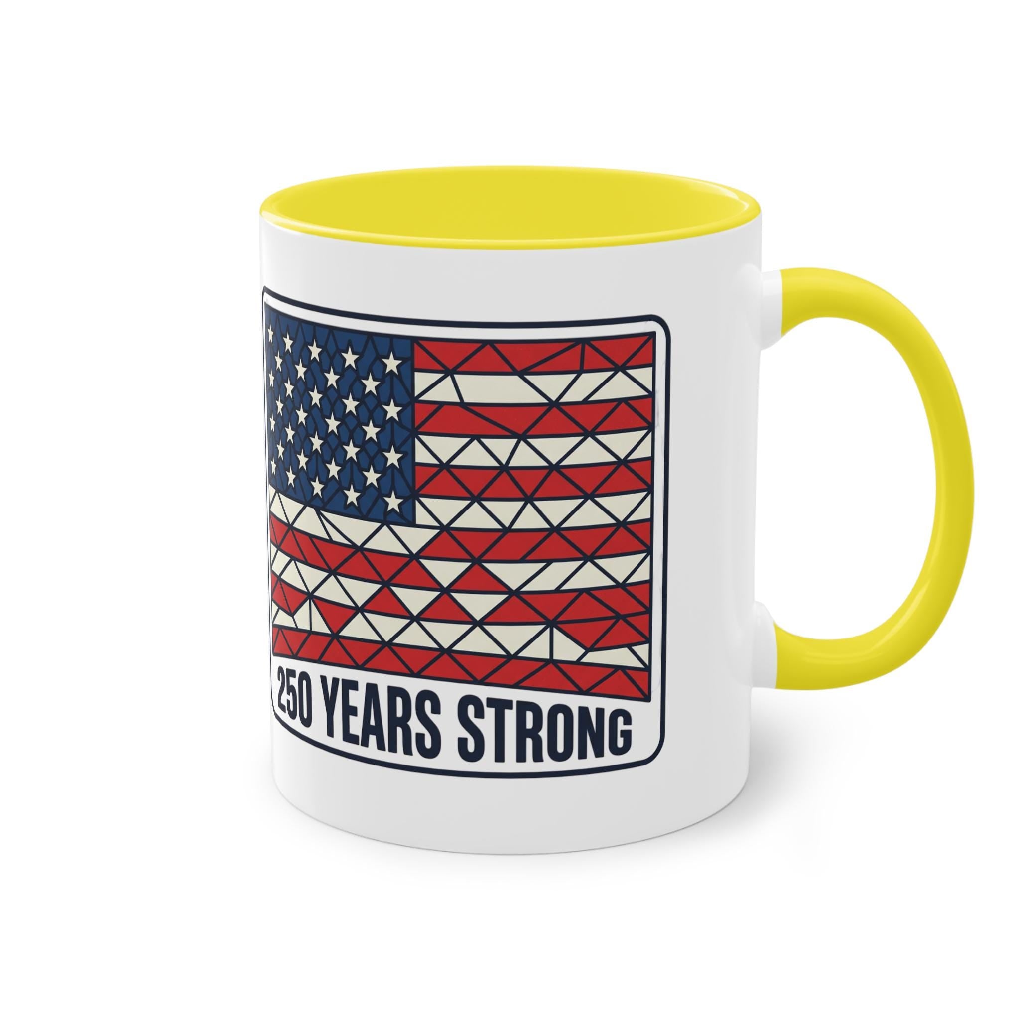 American Flag Geometric Patch Coffee Mug | 11oz