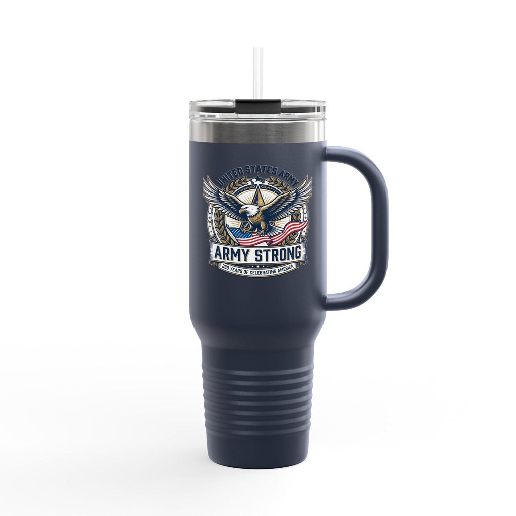 Army Strong Eagle emblem Travel Mug | 40oz Insulated Tumbler
