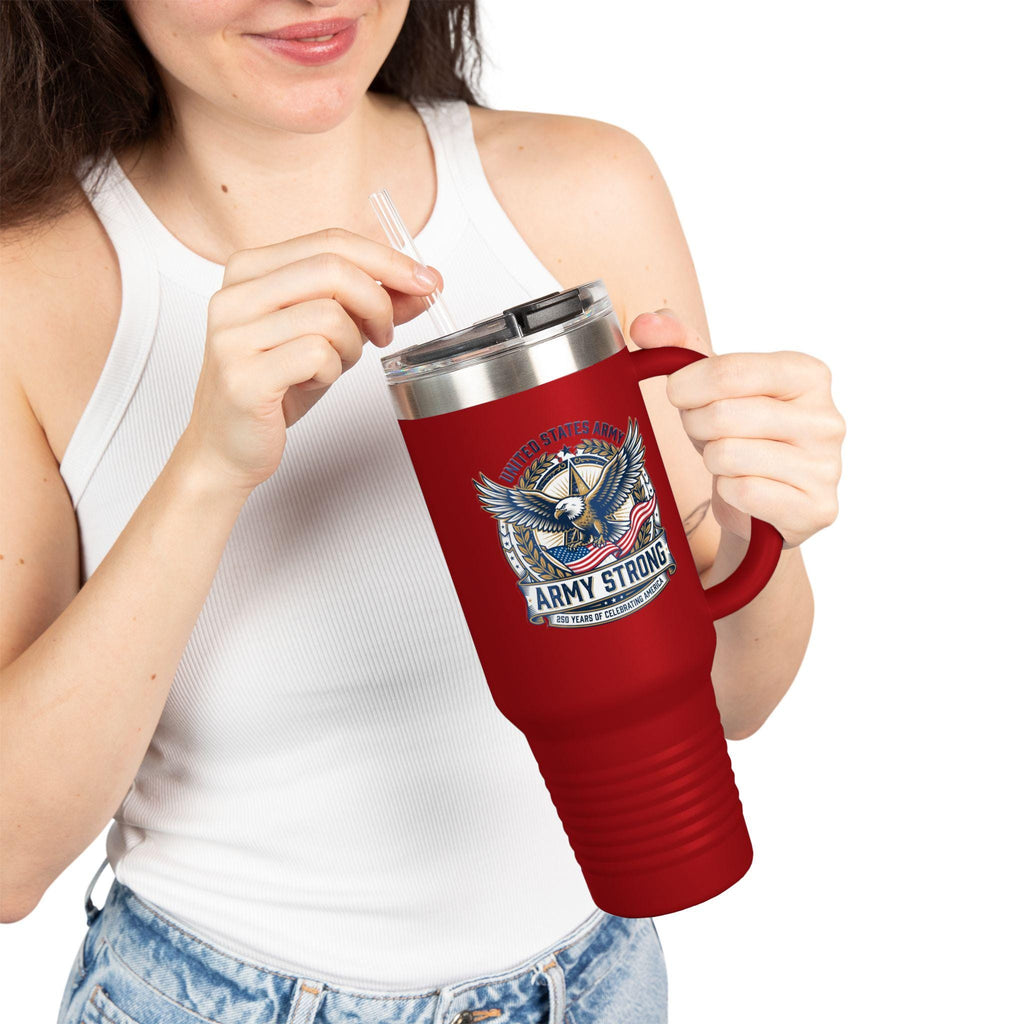 Army Strong Eagle emblem Travel Mug | 40oz Insulated Tumbler