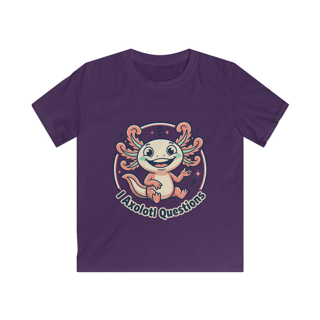 I Axolotl Questions Kids Tee | Cute Axolotl Illustration, Children's Shirt