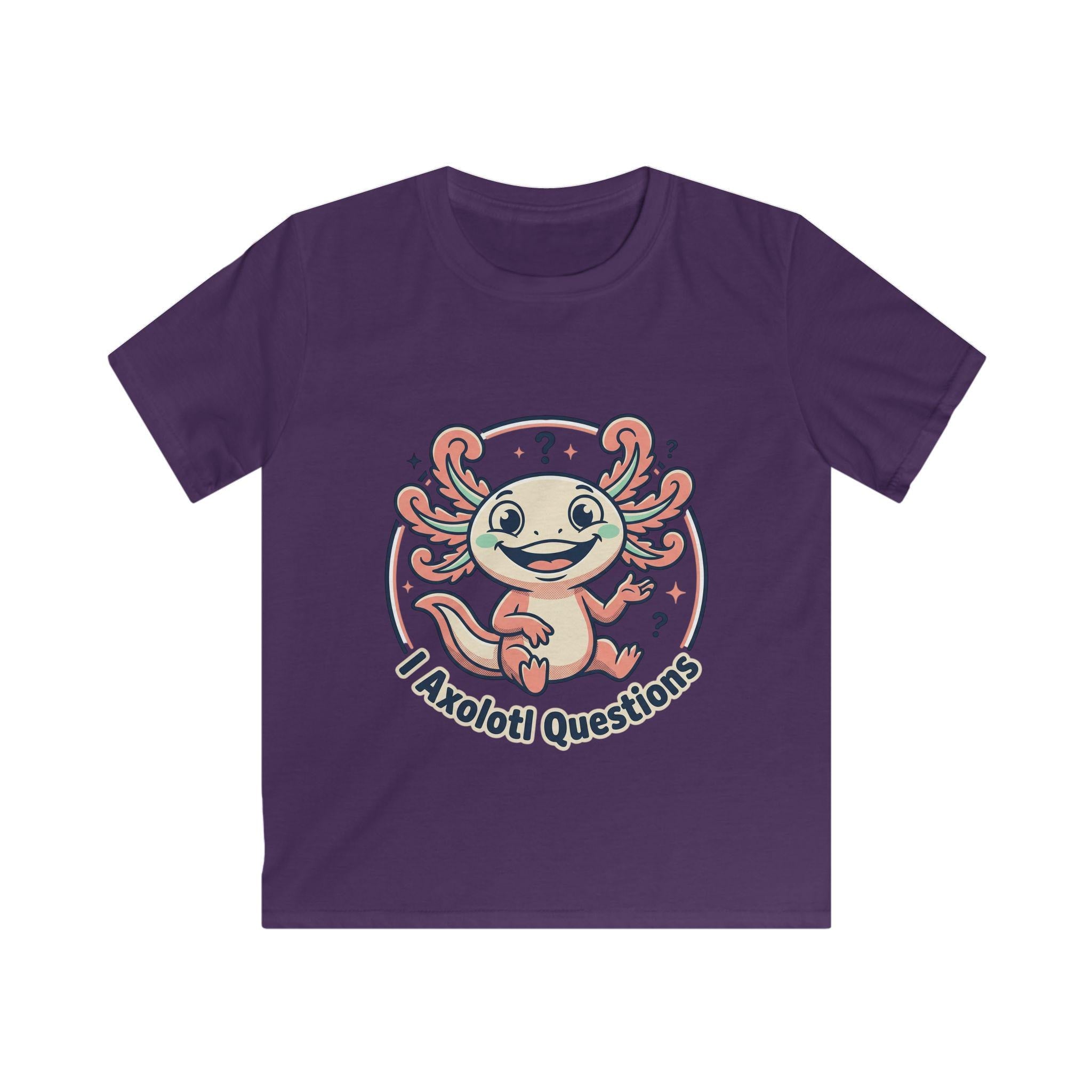 I Axolotl Questions Kids Tee | Cute Axolotl Illustration, Children's Shirt