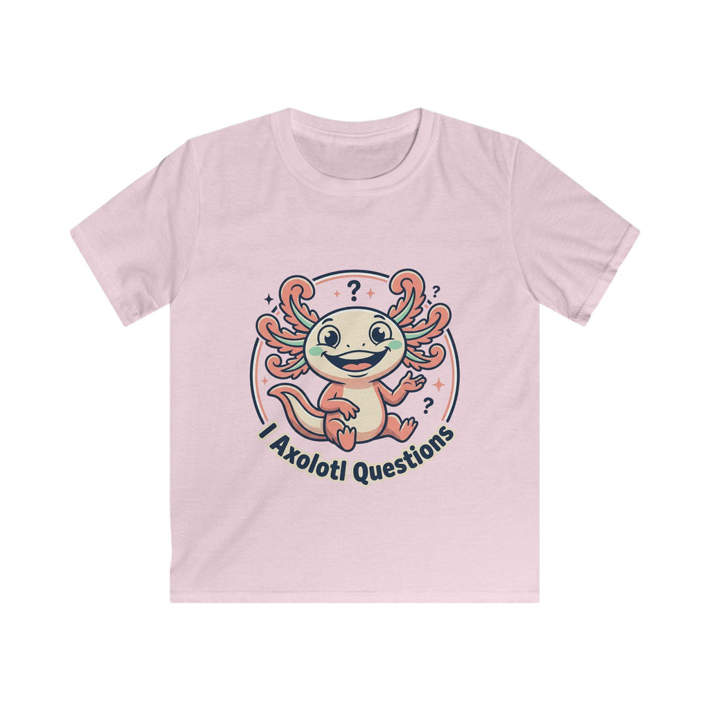I Axolotl Questions Kids Tee | Cute Axolotl Illustration, Children's Shirt