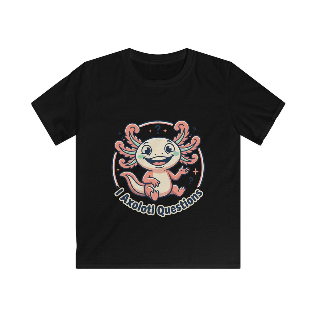 I Axolotl Questions Kids Tee | Cute Axolotl Illustration, Children's Shirt