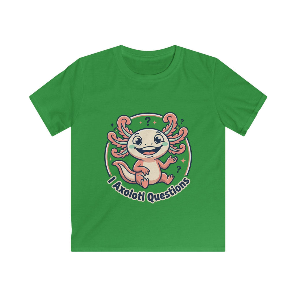 I Axolotl Questions Kids Tee | Cute Axolotl Illustration, Children's Shirt