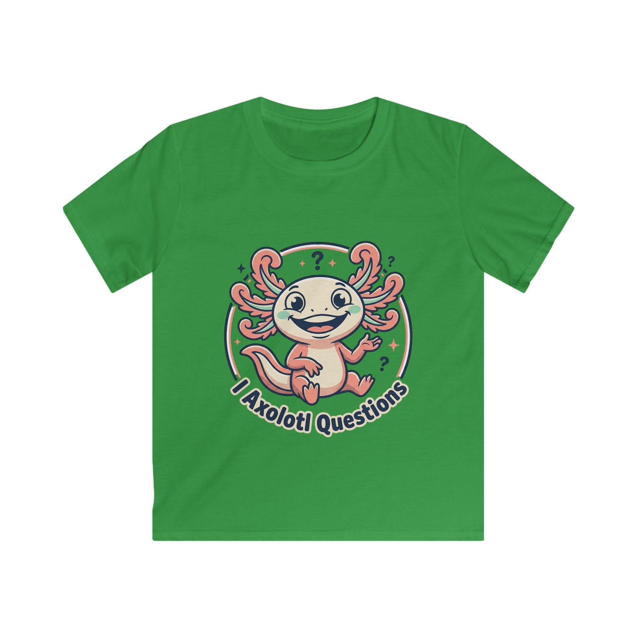I Axolotl Questions Kids Tee | Cute Axolotl Illustration, Children's Shirt