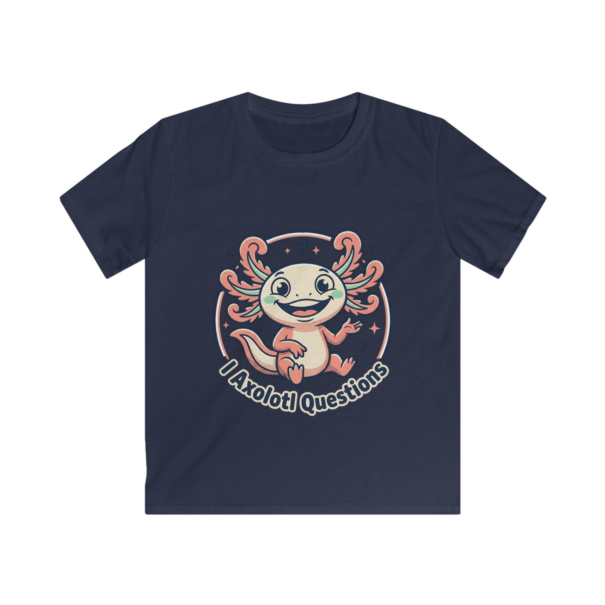 I Axolotl Questions Kids Tee | Cute Axolotl Illustration, Children's Shirt