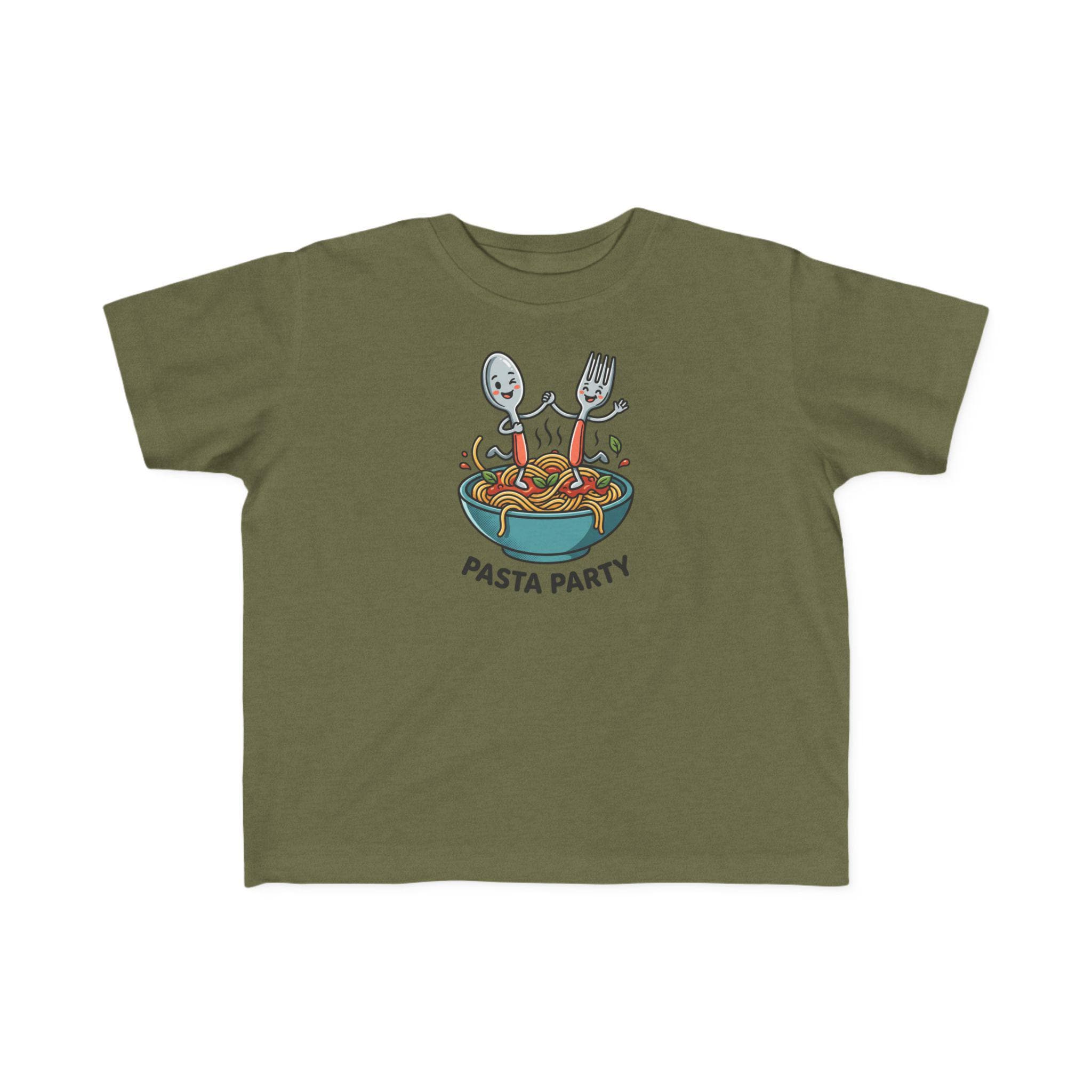 Pasta Party kids T-Shirt | Cute spaghetti bowl illustration