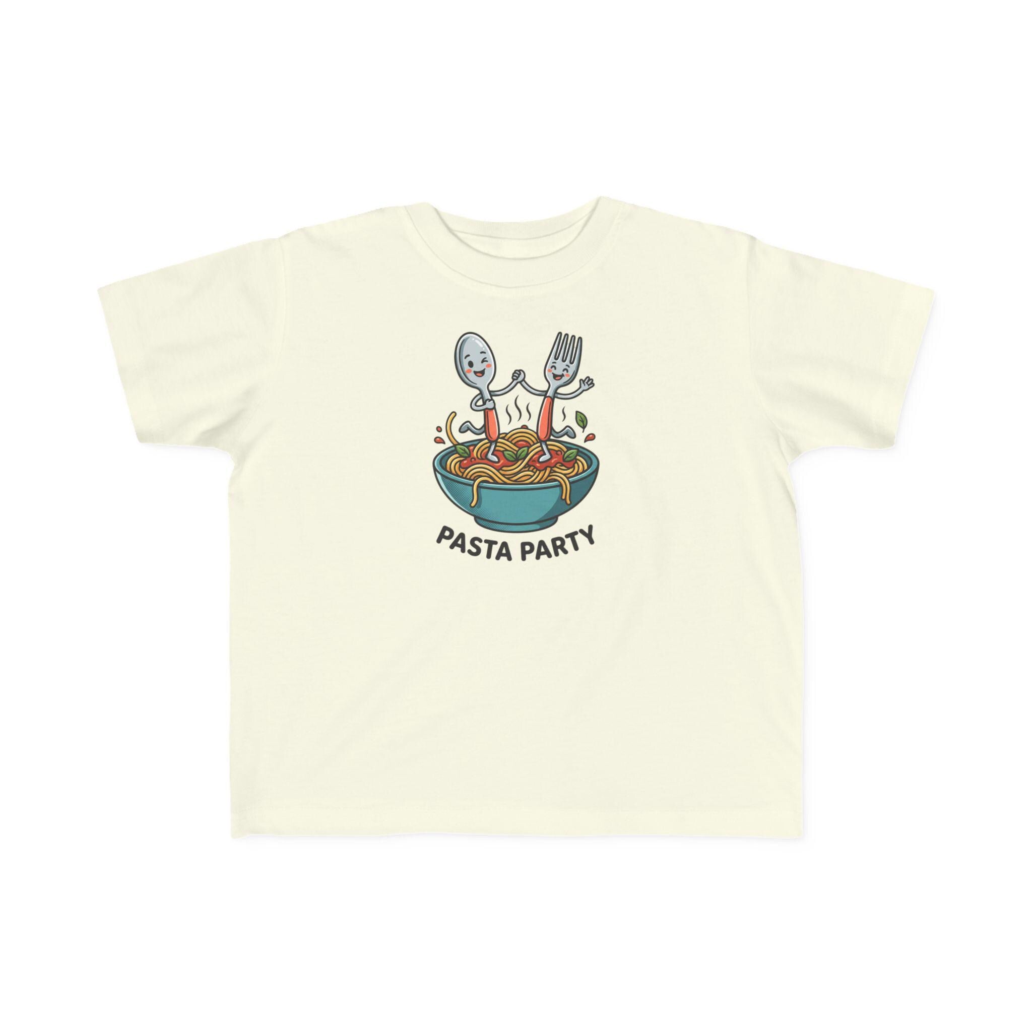 Pasta Party kids T-Shirt | Cute spaghetti bowl illustration