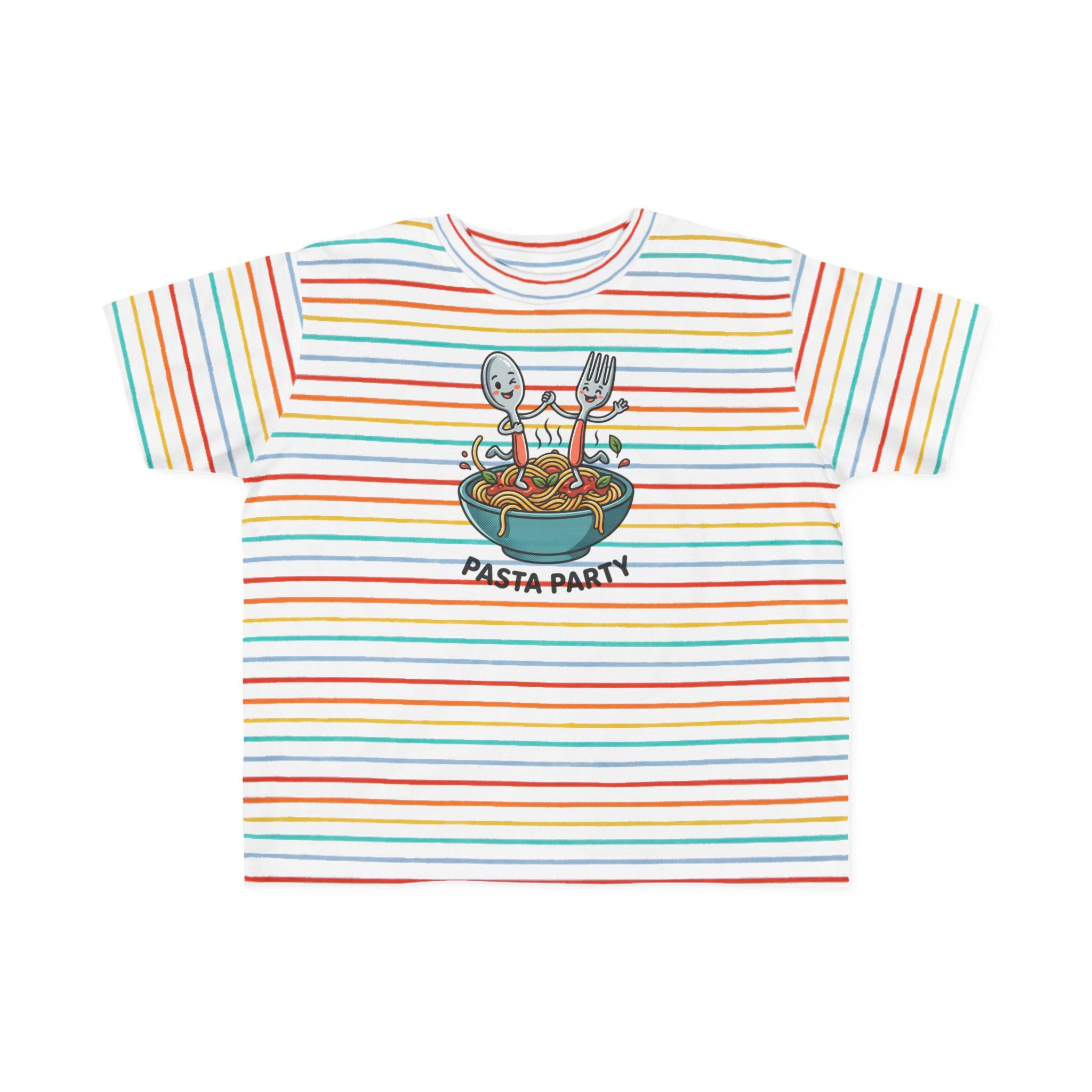 Pasta Party kids T-Shirt | Cute spaghetti bowl illustration