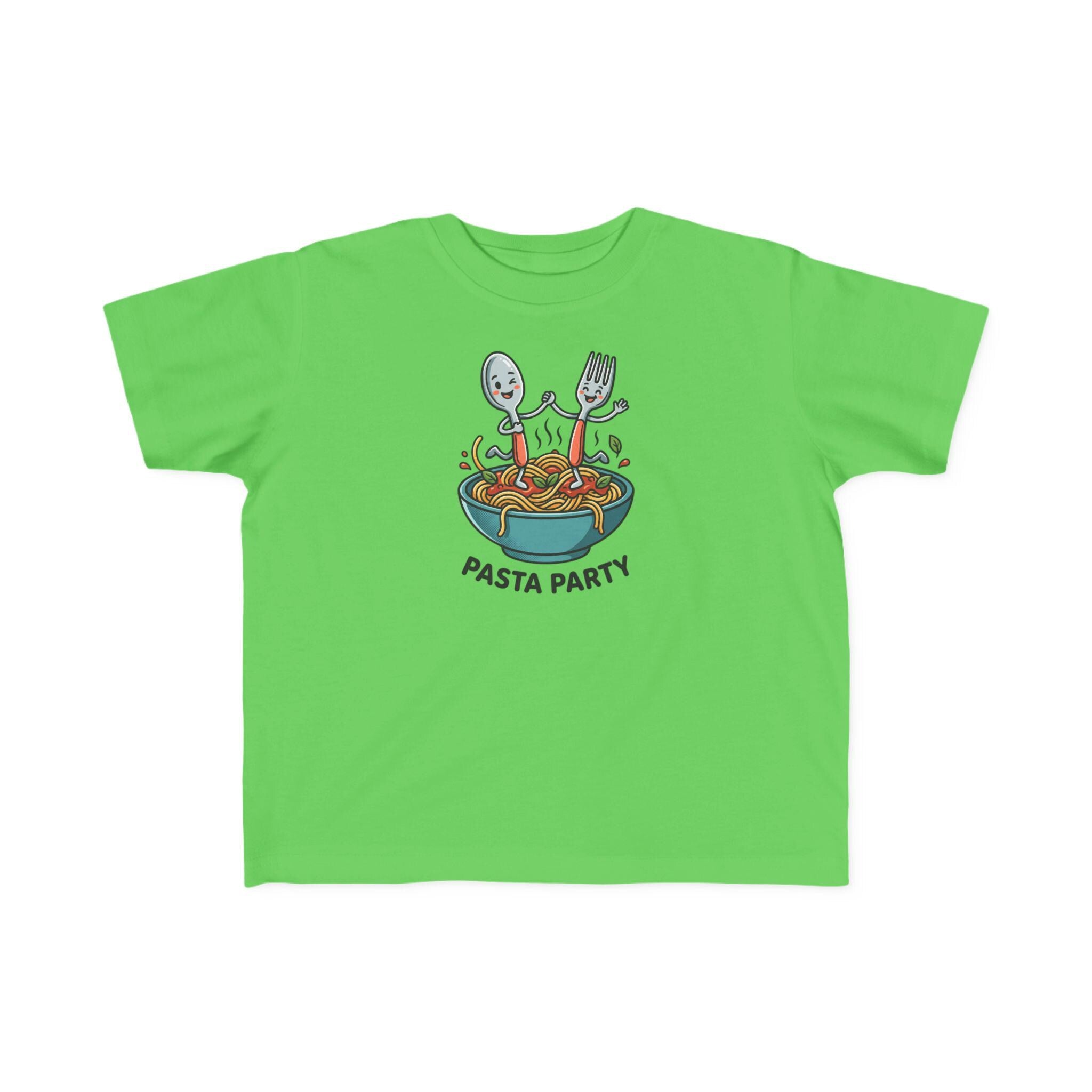 Pasta Party kids T-Shirt | Cute spaghetti bowl illustration