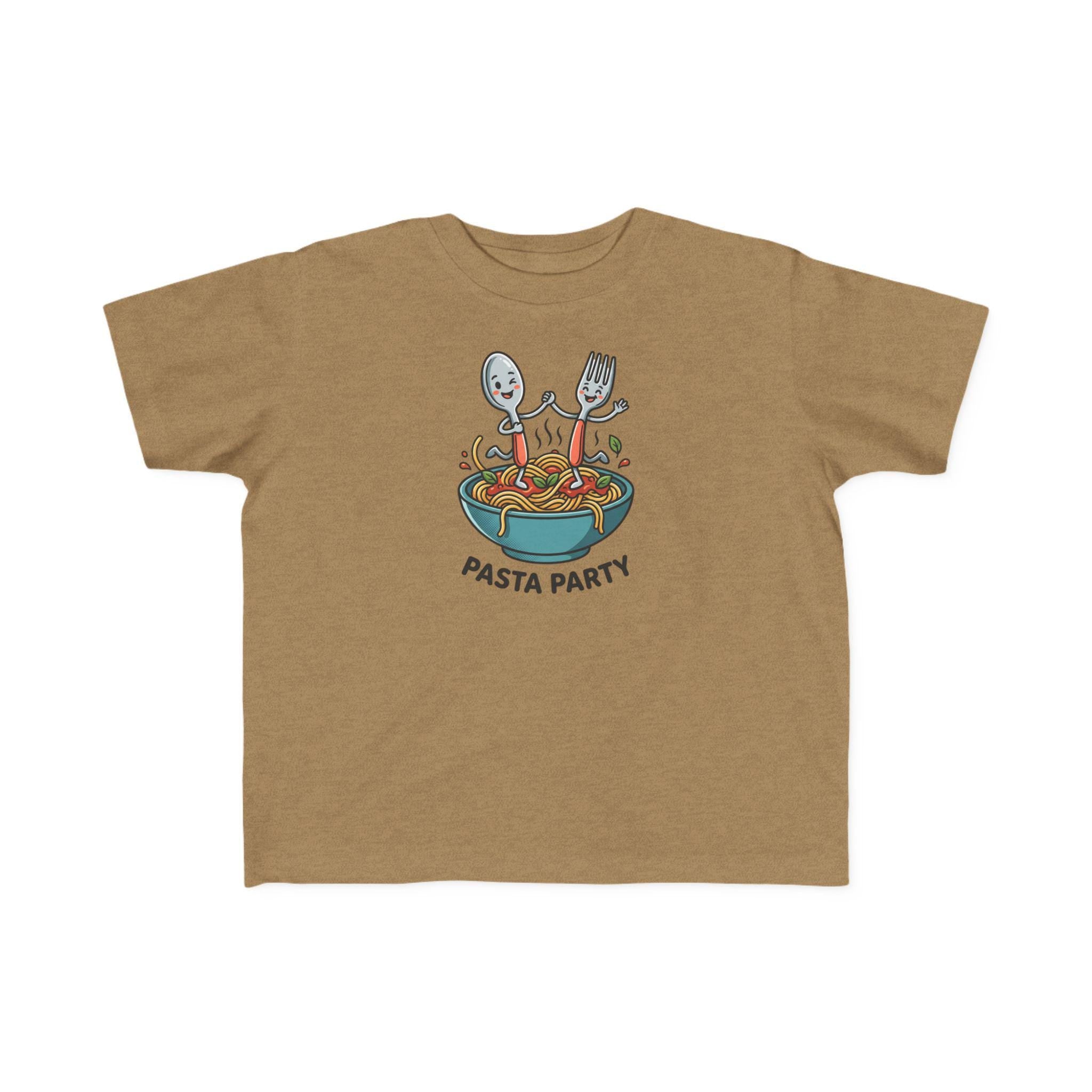 Pasta Party kids T-Shirt | Cute spaghetti bowl illustration