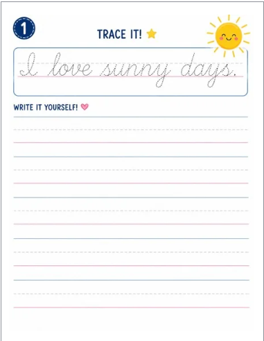 50 Cursive Sentence Workbook