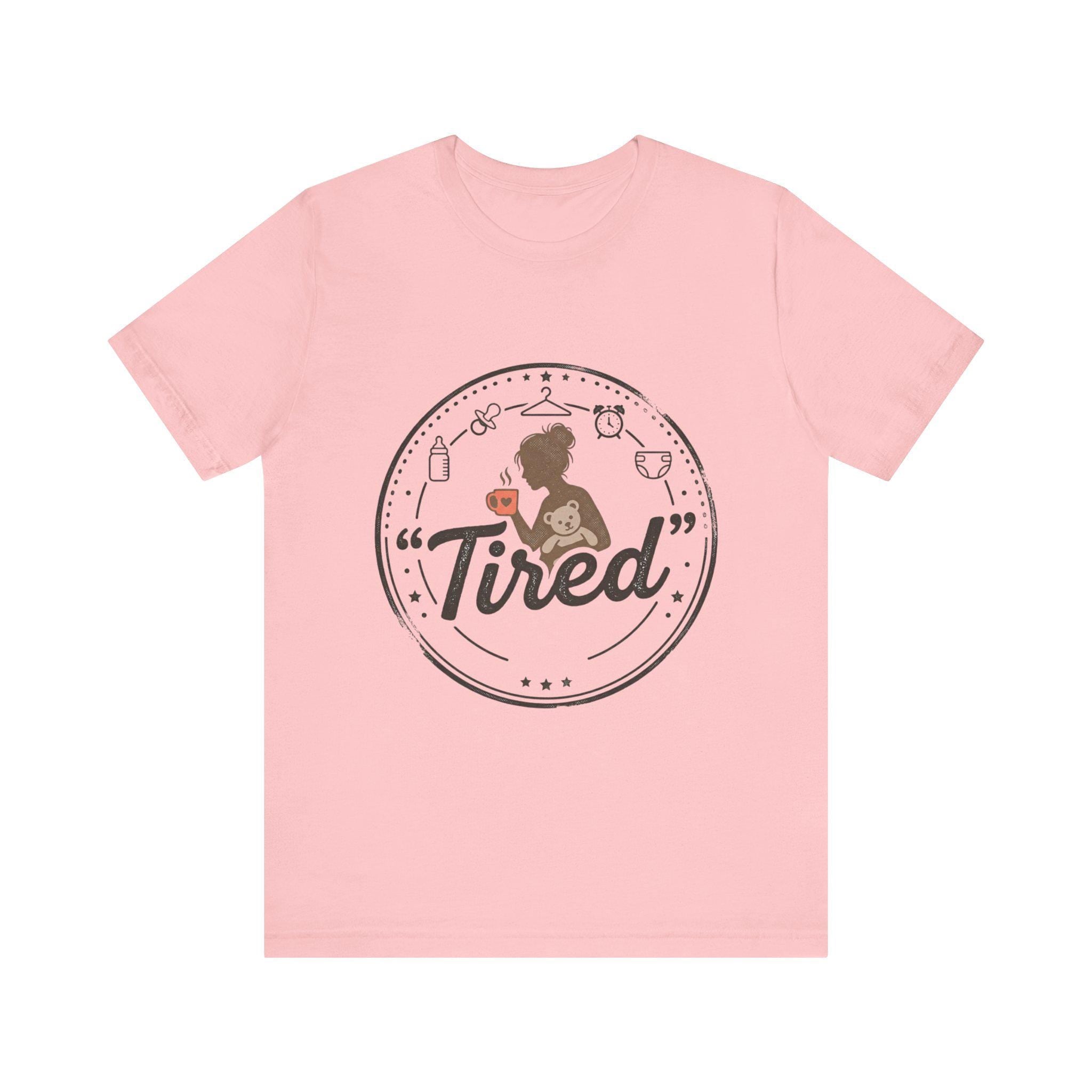 Tired Mom Graphic Tee | Mama Life, Coffee, Baby Bottle