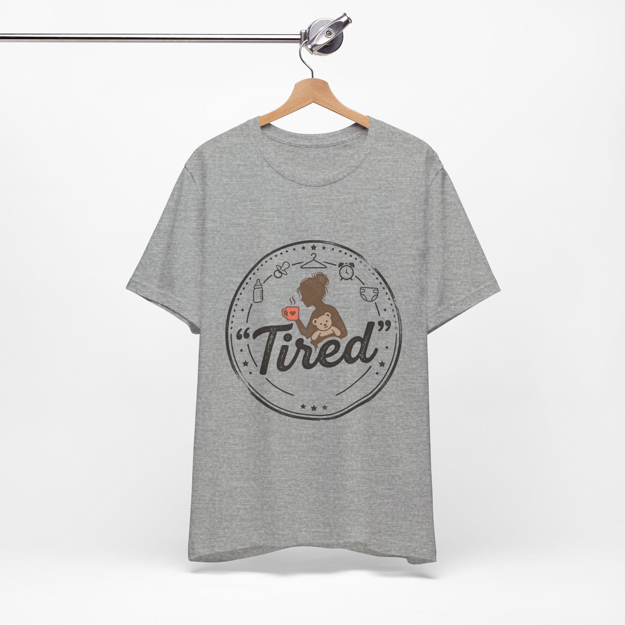 Tired Mom Graphic Tee | Mama Life, Coffee, Baby Bottle