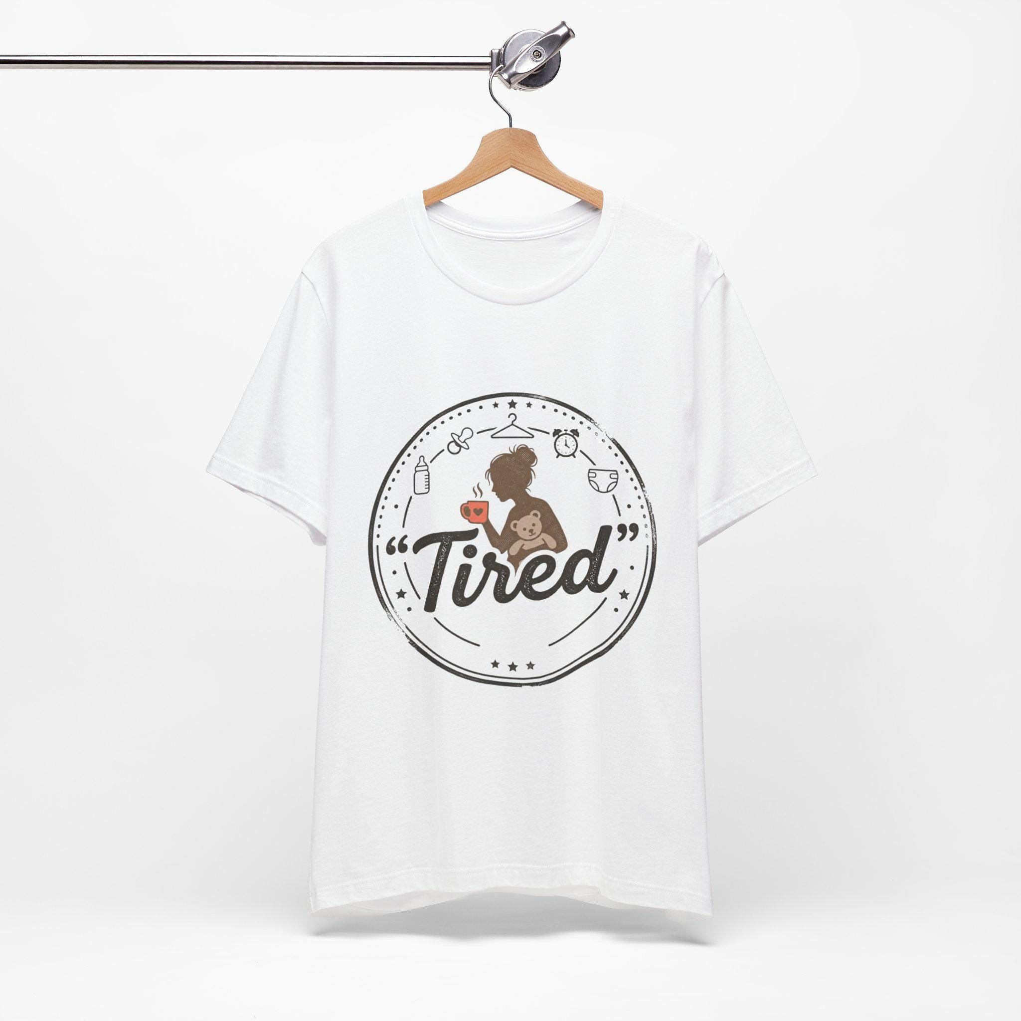 Tired Mom Graphic Tee | Mama Life, Coffee, Baby Bottle