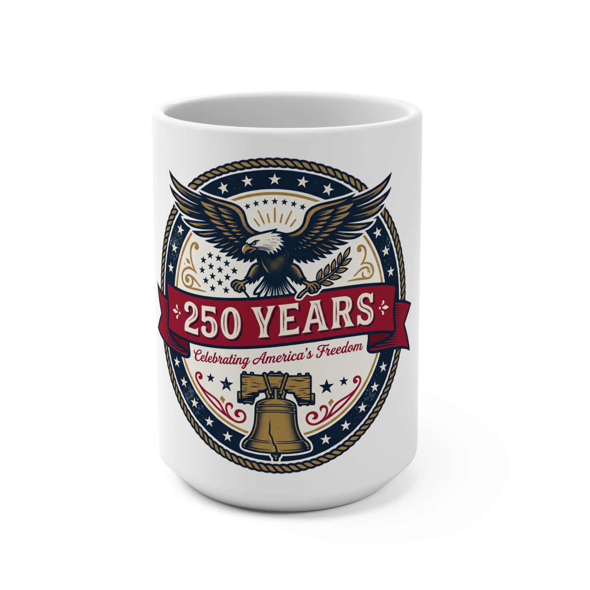 250 Years Eagle Liberty Mug | Patriotic America Anniversary Coffee Cup