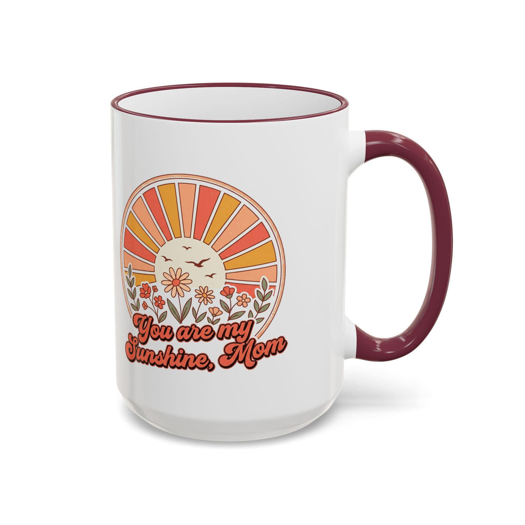 You Are My Sunshine Mug | Accent Rim & Handle Ceramic Mug (11oz, 15oz)
