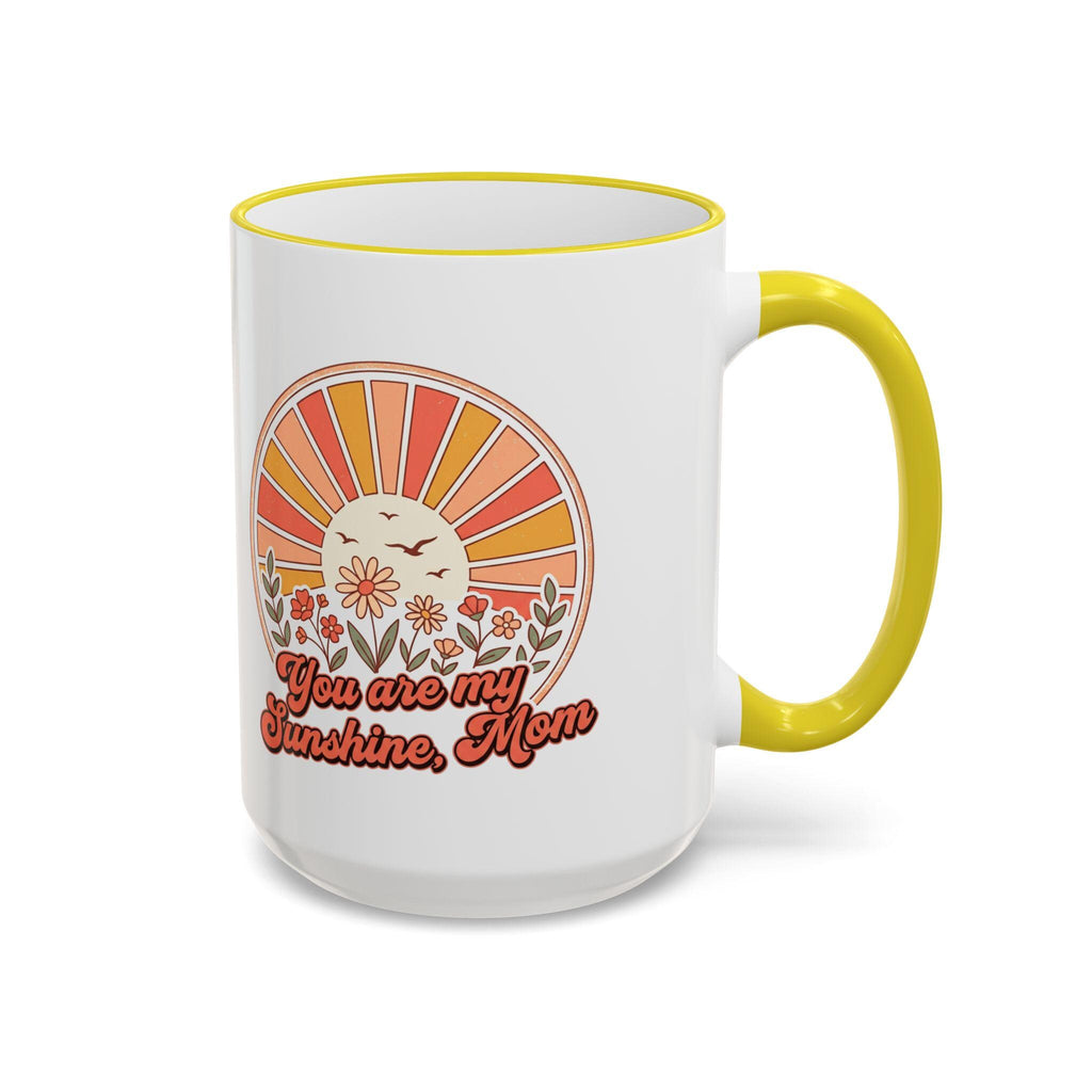 You Are My Sunshine Mug | Accent Rim & Handle Ceramic Mug (11oz, 15oz)