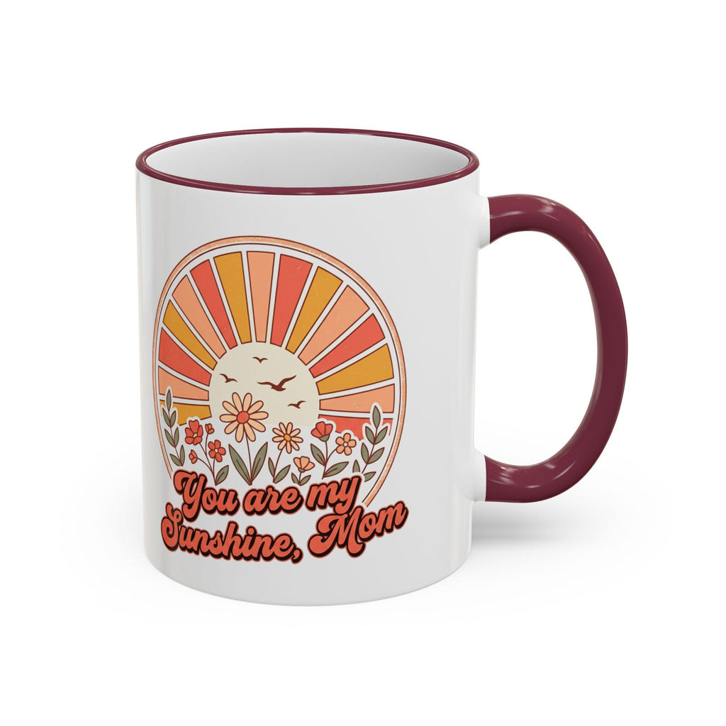 You Are My Sunshine Mug | Accent Rim & Handle Ceramic Mug (11oz, 15oz)