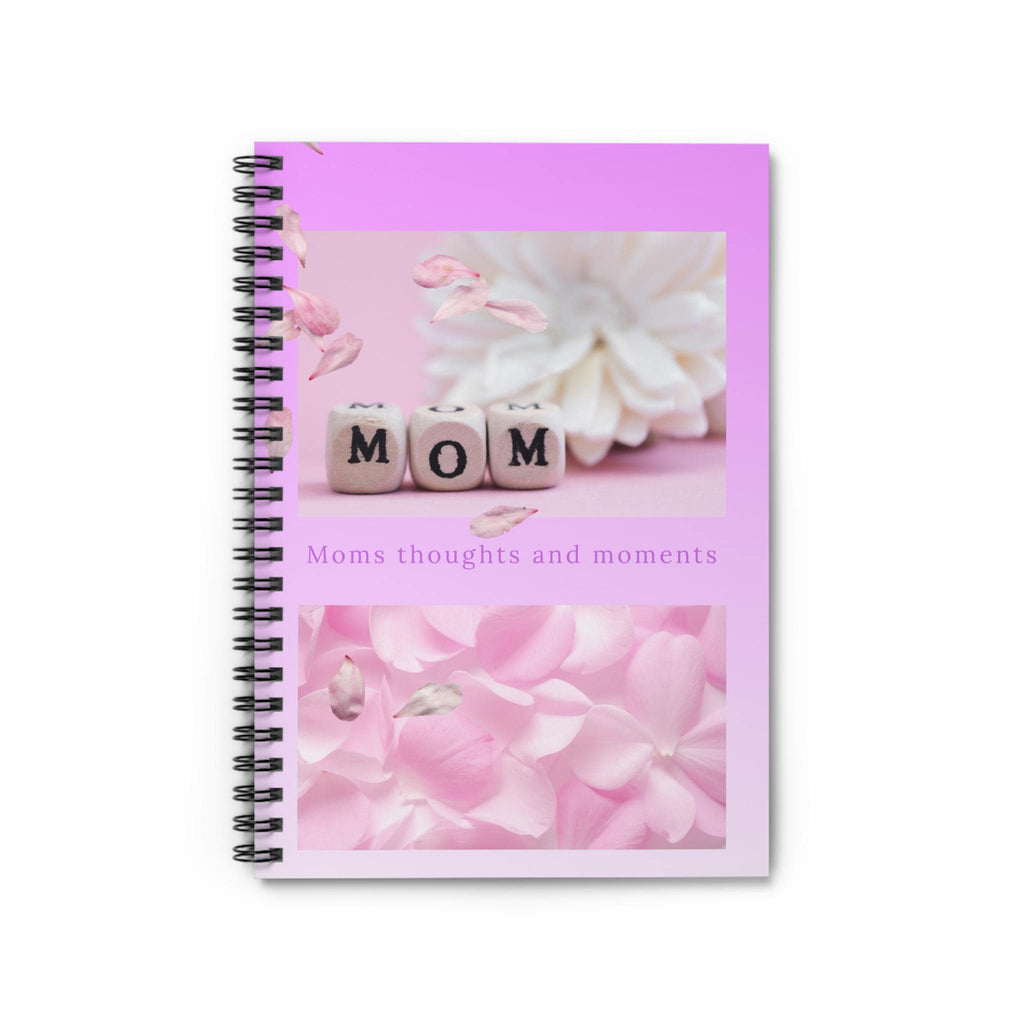 Mom floral photo notebook | Spiral Ruled Journal