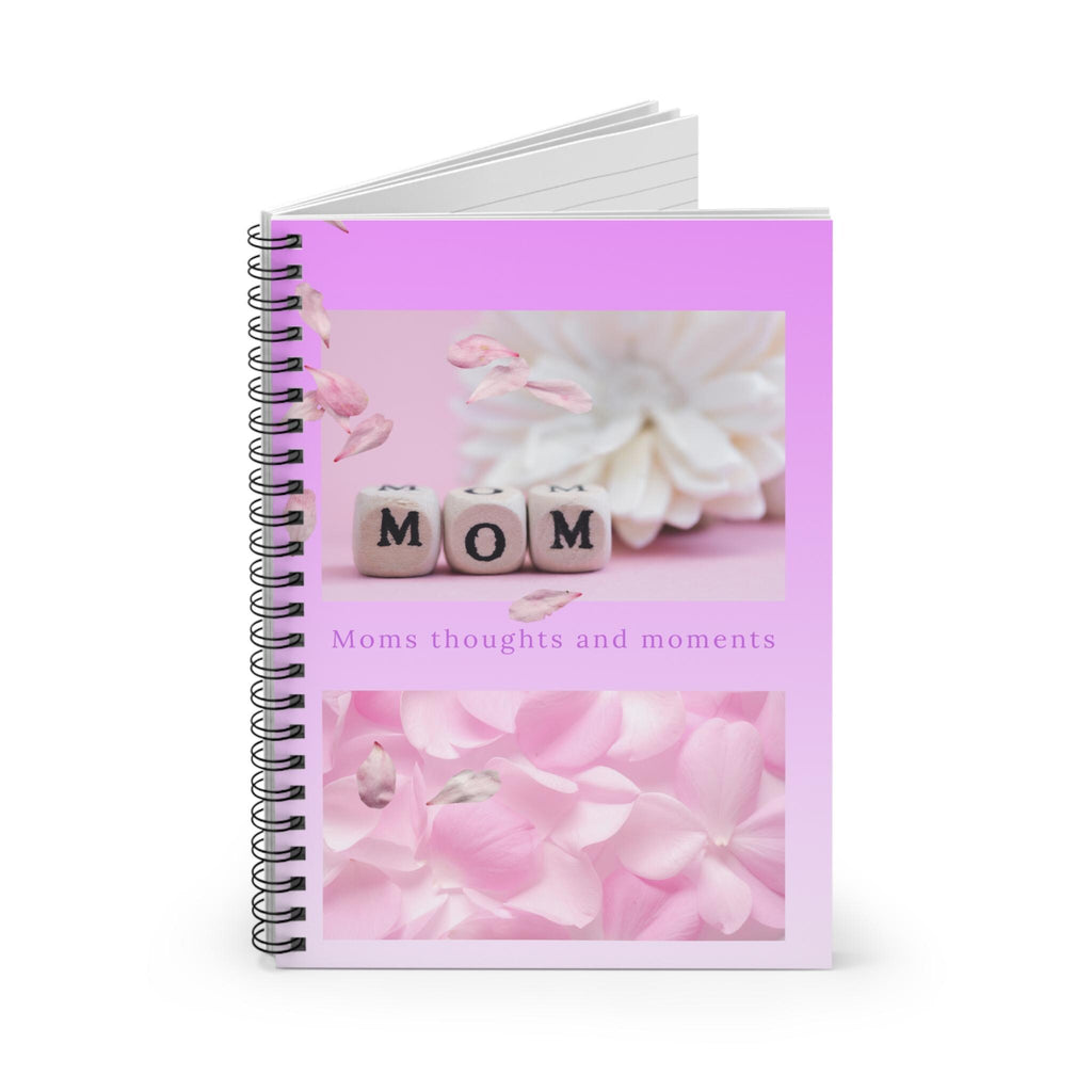 Mom floral photo notebook | Spiral Ruled Journal