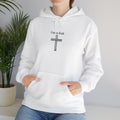 Faith Cross Illustration Hoodie | Floral Cross with "God is Lord" Script, Faith Hoodie, Christian Gift