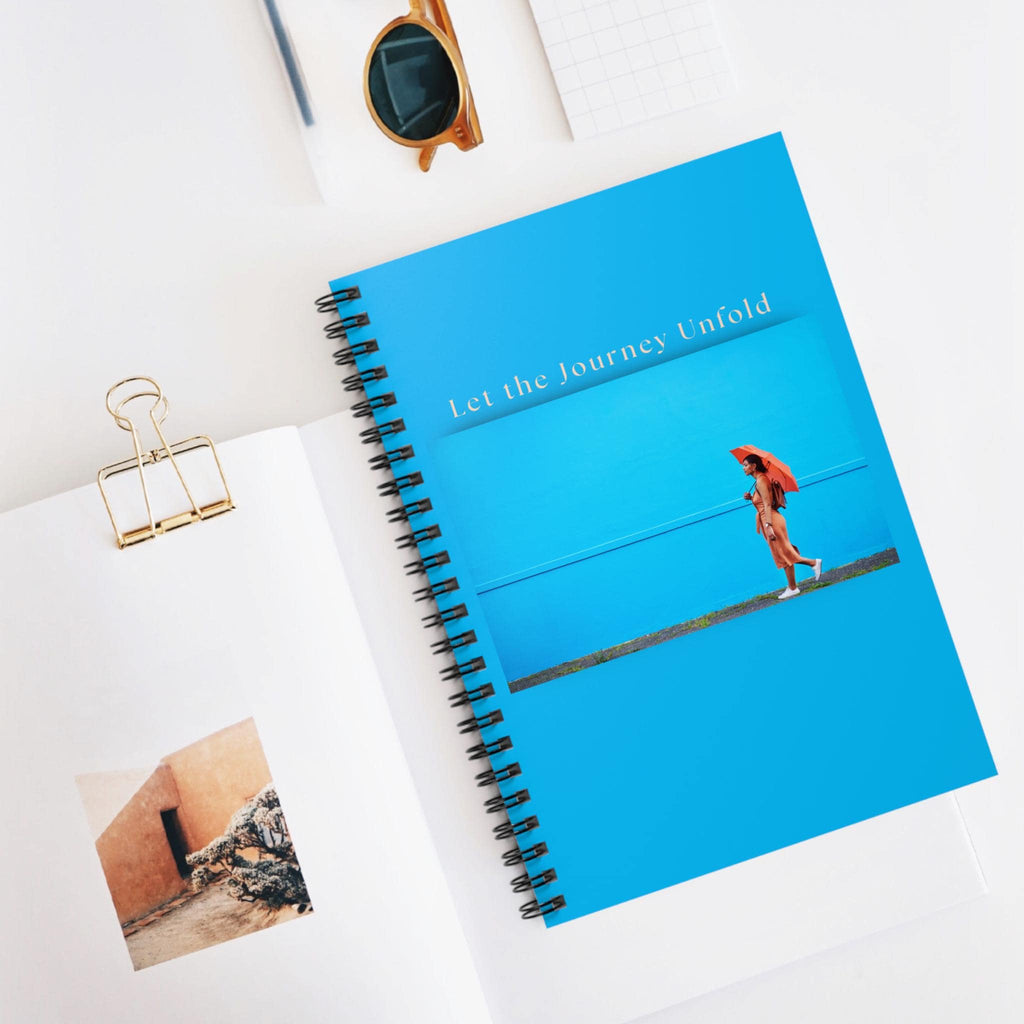 Let the Journey Unfold notebook | Spiral notebook, ruled lined journal