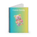 I Love Candy gummy bear design Spiral Notebook