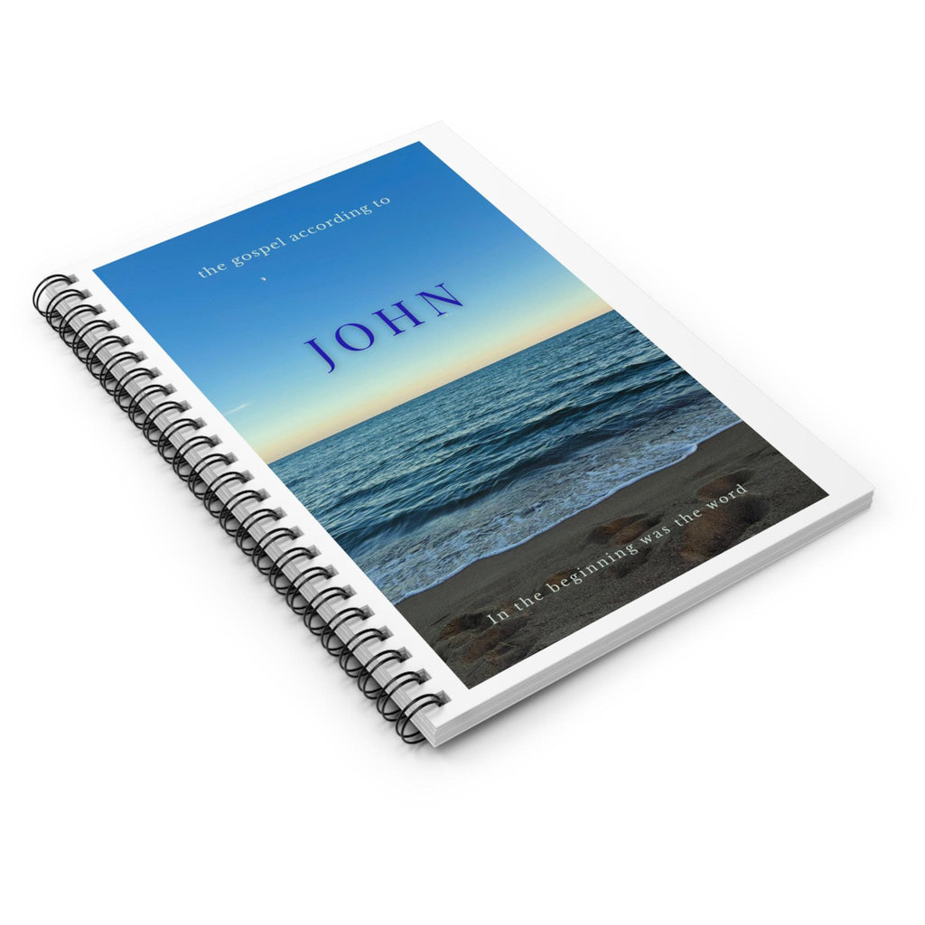 John Gospel Beach Cover Spiral Notebook | Ruled Journal