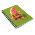 Watermelon Slice Spiral Notebook | Ruled Pages, Pocket