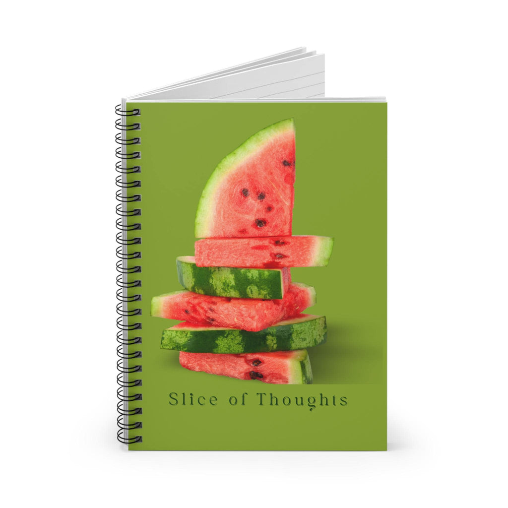 Watermelon Slice Spiral Notebook | Ruled Pages, Pocket