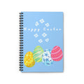 Hoppy Easter Painted Eggs Spiral Notebook | Ruled Journal