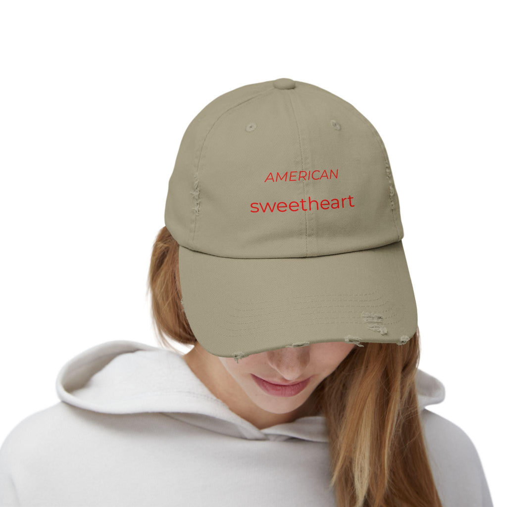American Sweetheart cap | Distressed Embroidered Hat