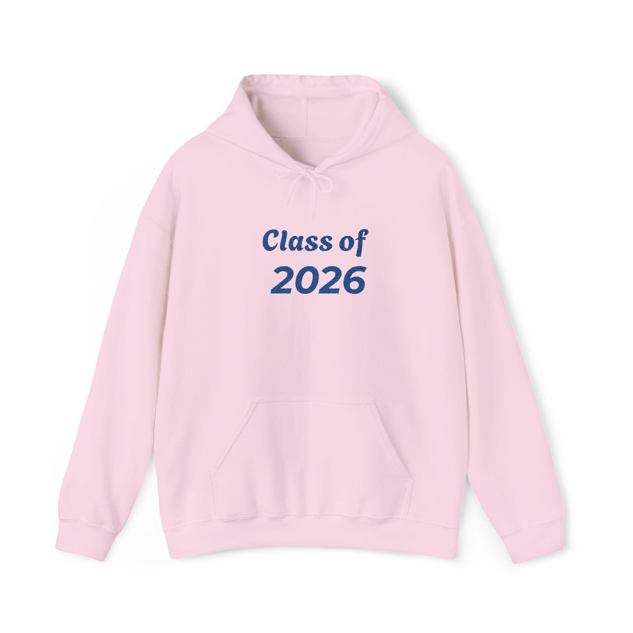 Class of 2026 Hoodie | Graduation Class Sweatshirt, Blue Script