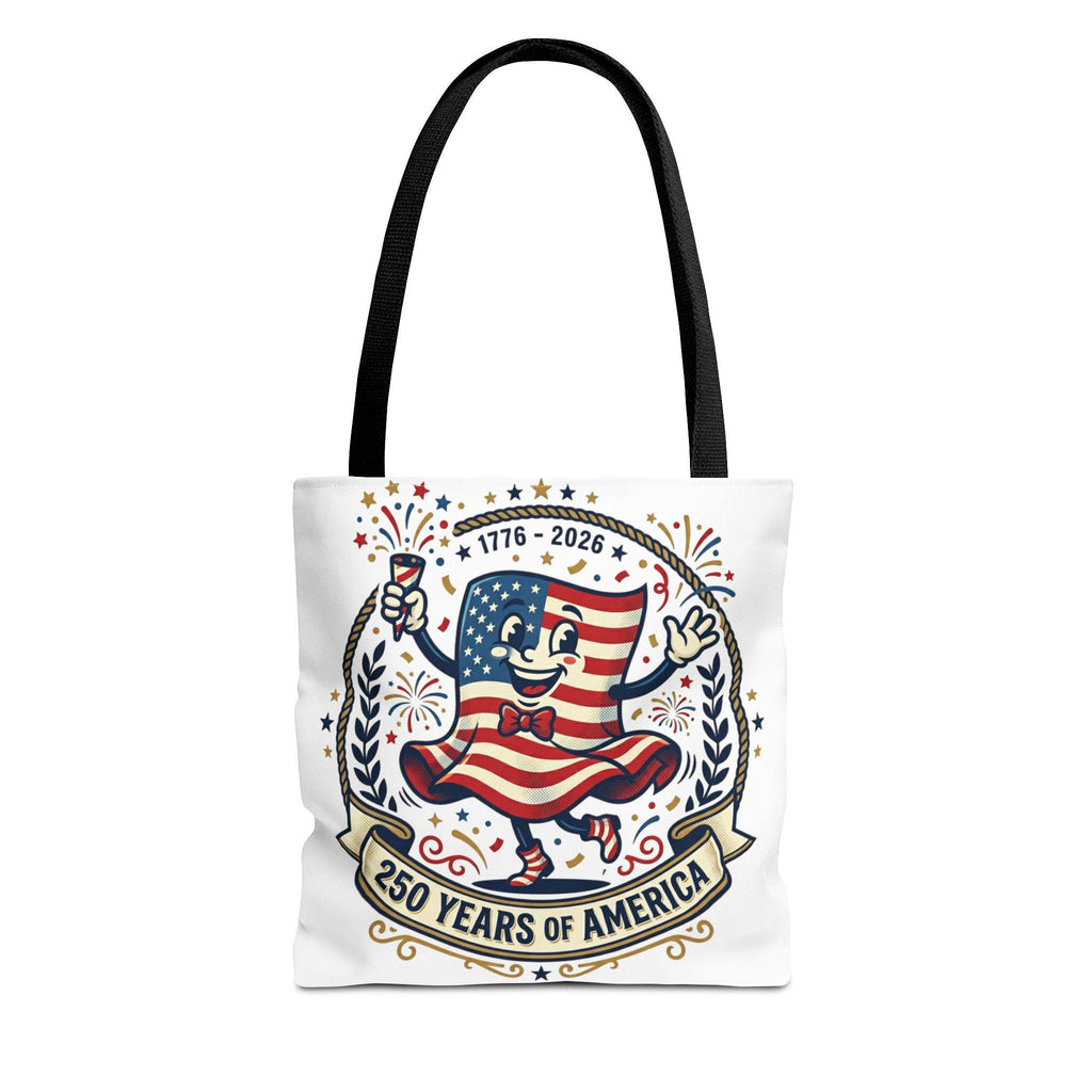 250 Years of America retro flag character Tote Bag | 1776-2026 Independence
