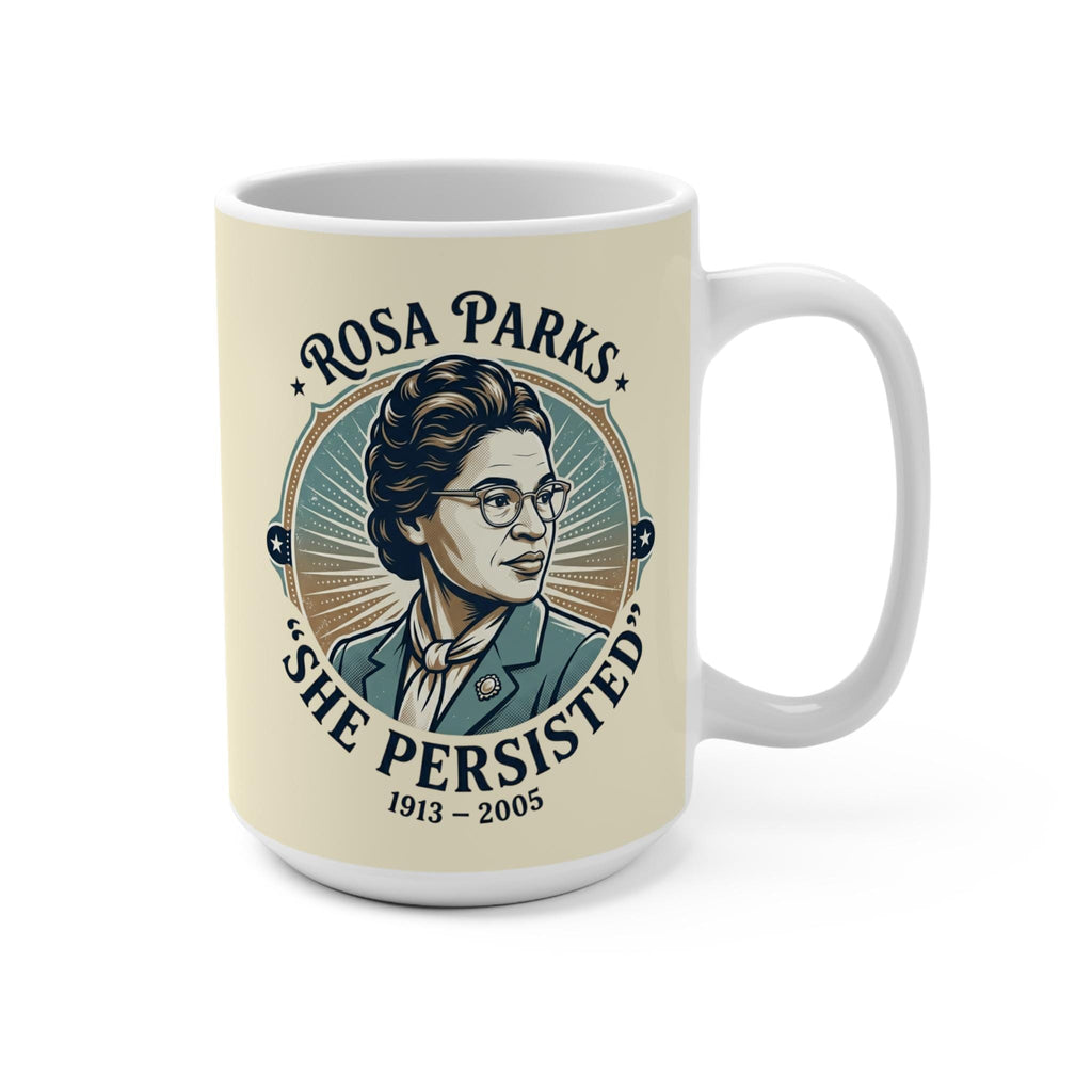 Rosa Parks Portrait She Persisted Mug | Civil Rights Icon 15oz