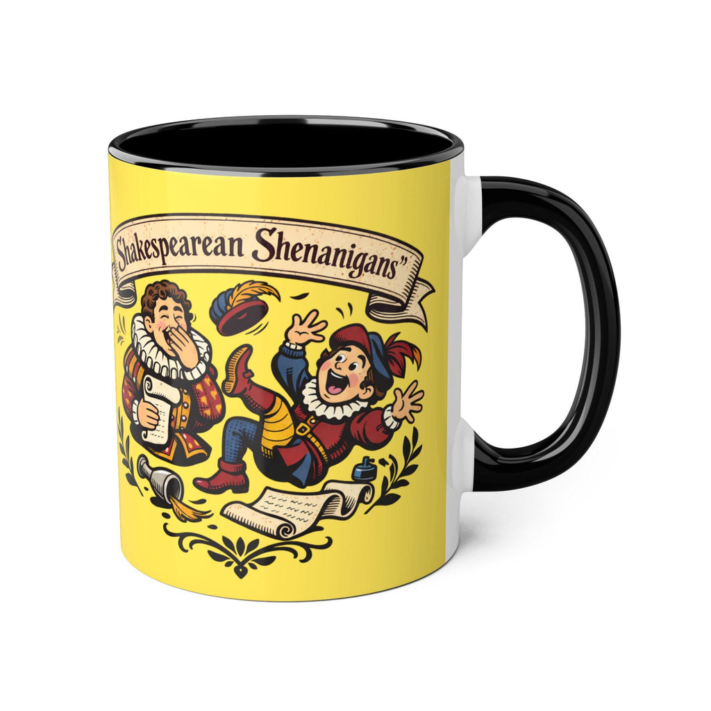 Shakespearean Shenanigans Ceramic Mug, Theatrical Mischief Coffee Cup