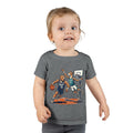 Basketball Dogs Toddler T-shirt | Playful Court Pup Illustration