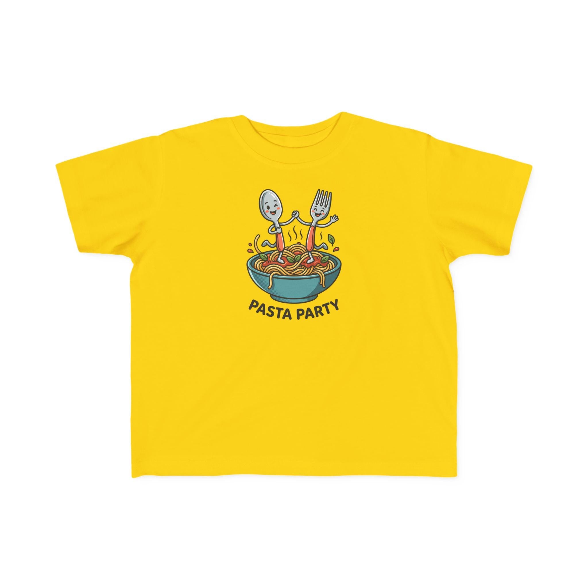 Pasta Party kids T-Shirt | Cute spaghetti bowl illustration