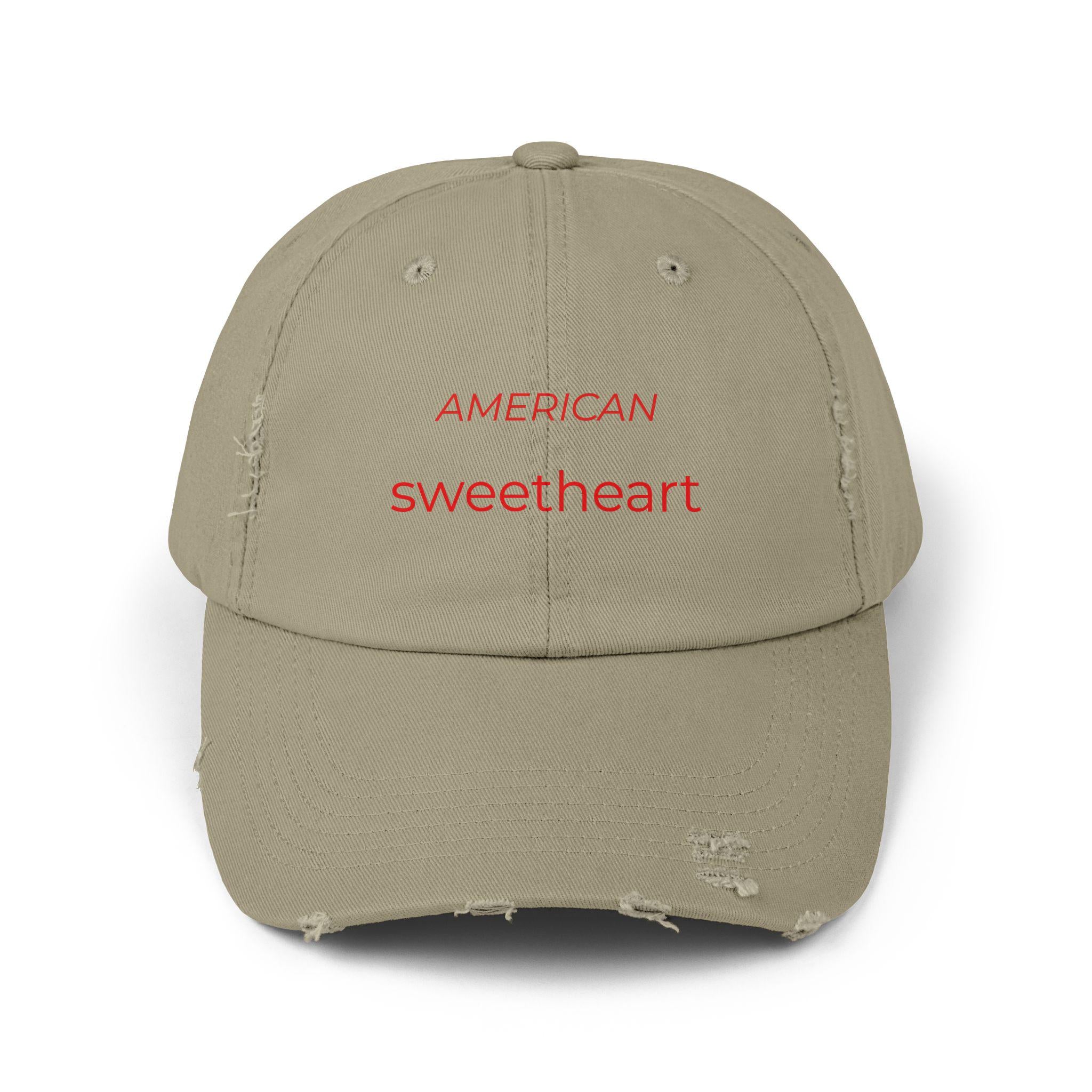 American Sweetheart cap | Distressed Embroidered Hat