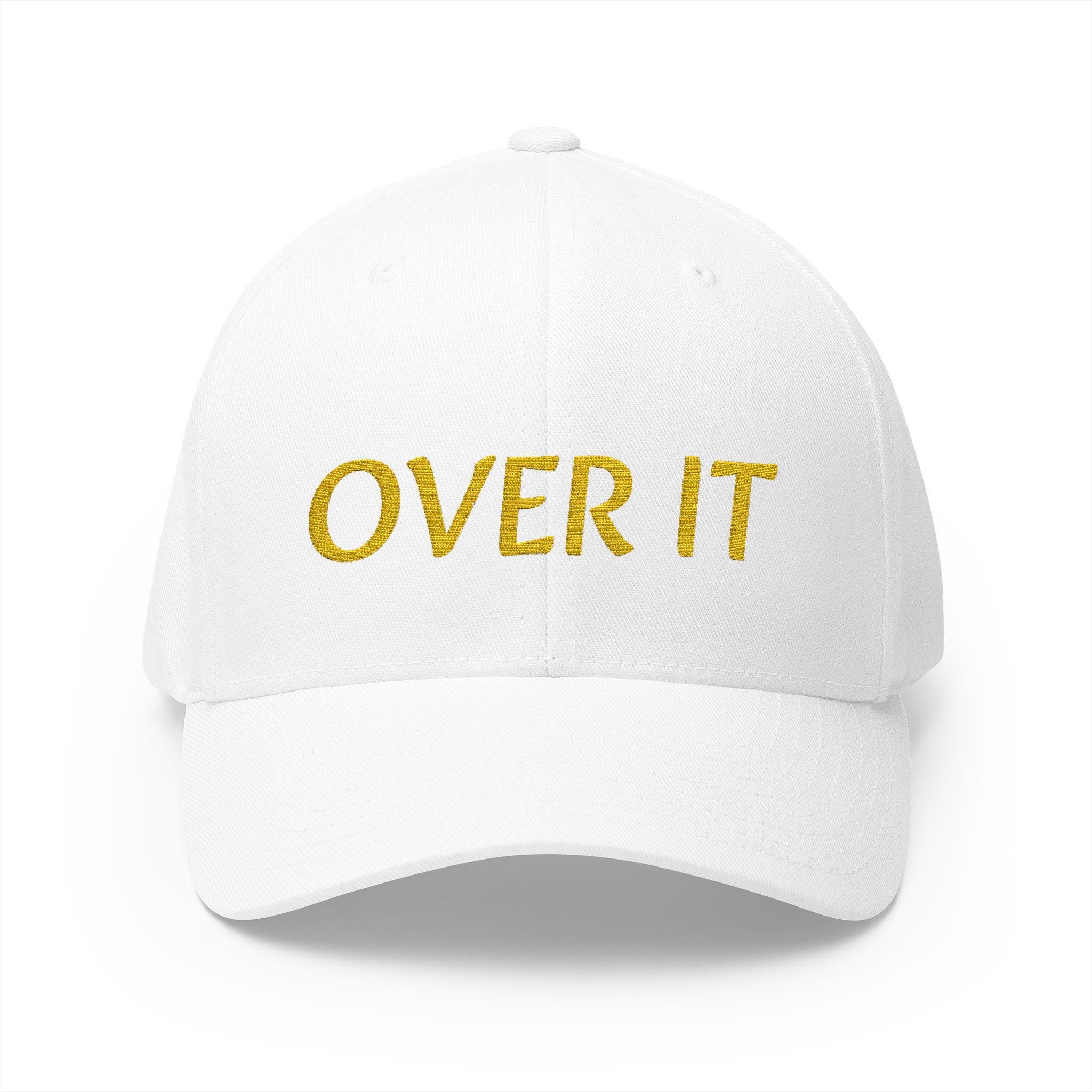 Over It – Embroidered Camo Baseball Cap, Sarcastic Slogan Dad Hat
