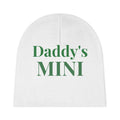Daddy's Mini baby beanie | newborn infant hat, green text