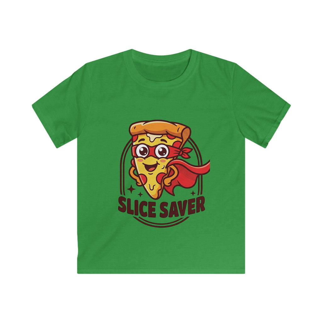 Slice Saver Kids Tee | Cartoon Pizza Superhero Shirt