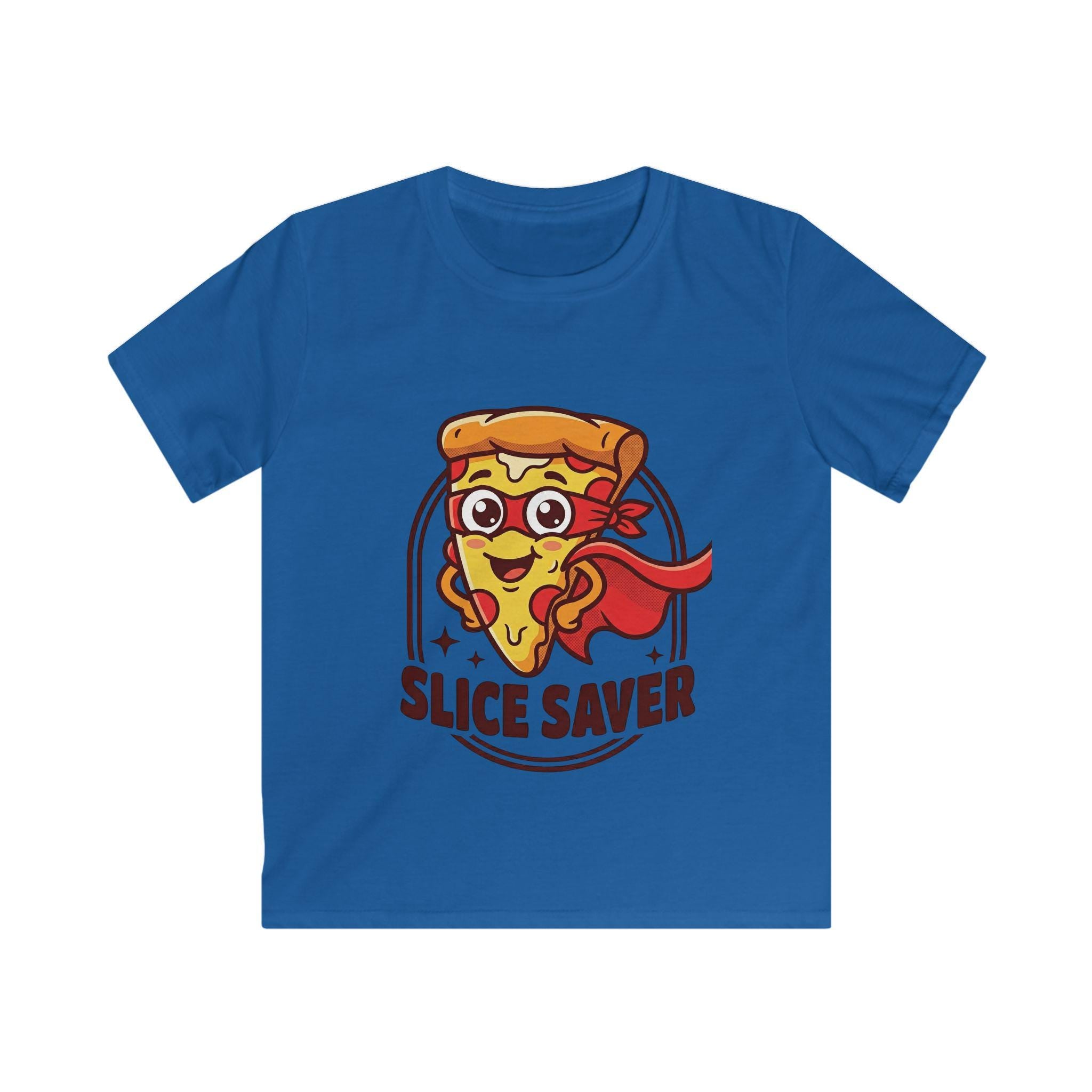 Slice Saver Kids Tee | Cartoon Pizza Superhero Shirt