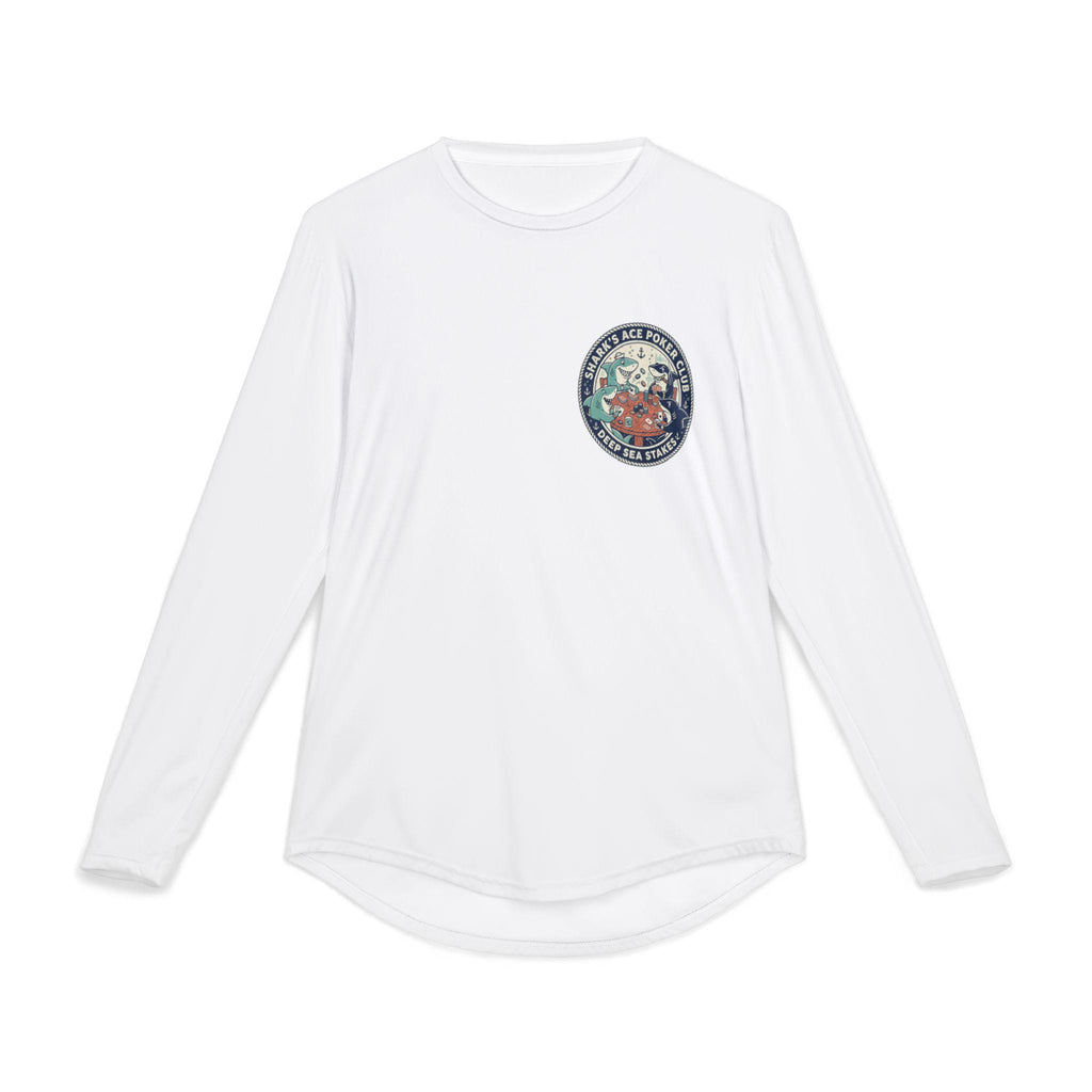 Shark's Ace Poker Club long sleeve shirt | Deep Sea Stakes crew neck