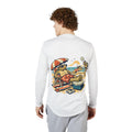 Turtle Beach Scene Long Sleeve Shirt | Retro Summer Vacation Graphic Tee