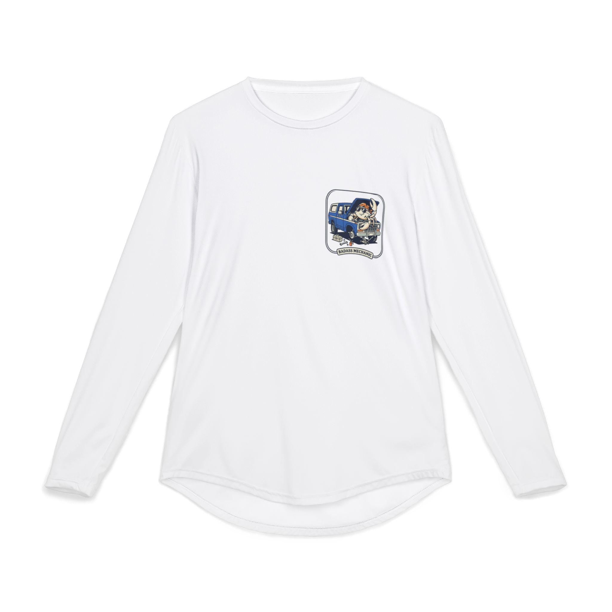 Badass Mechanic illustration Long Sleeve Shirt | Vintage Truck mechanic art