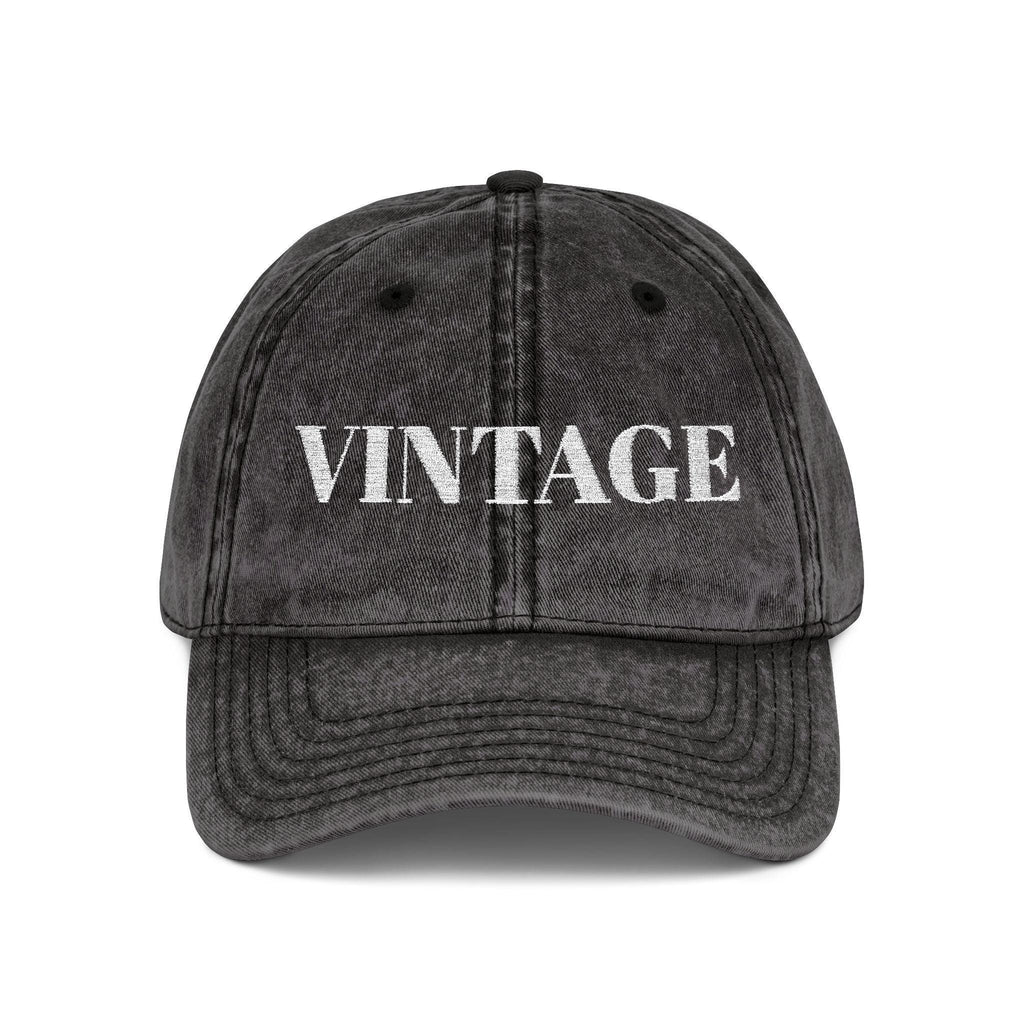 Vintage embroidered cap | distressed text dad hat