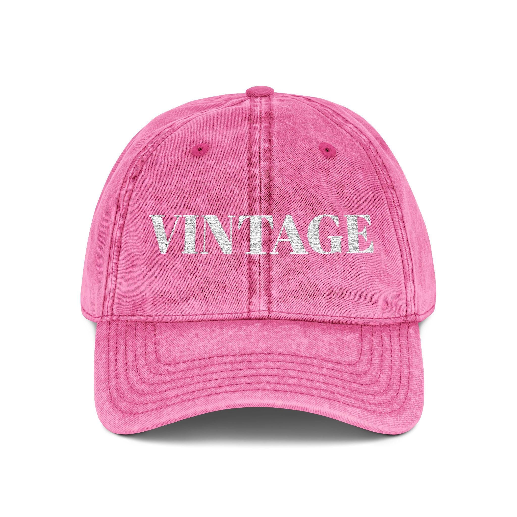 Vintage embroidered cap | distressed text dad hat