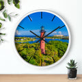 Jupiter Inlet Lighthouse Wall Clock | Coastal Lighthouse Decor, Nautical Timepiece